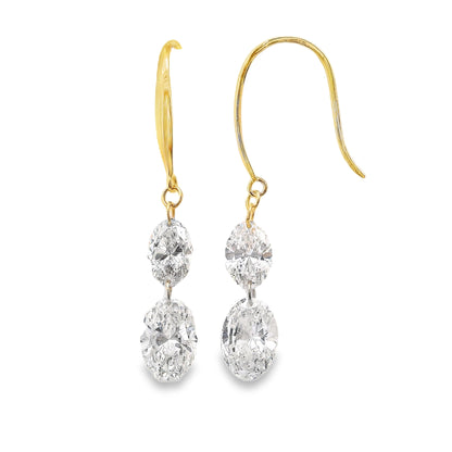 Lab Grown Diamond Earring-LGE0912-O2