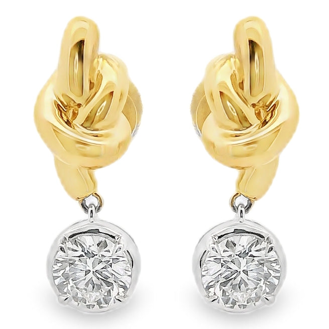 Lab Grown Diamond Earring-LGE0959-R