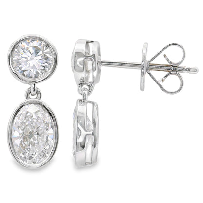 Lab Grown Diamond Earring-LGE0991-O