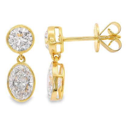 Lab Grown Diamond Earring-LGE0991-O