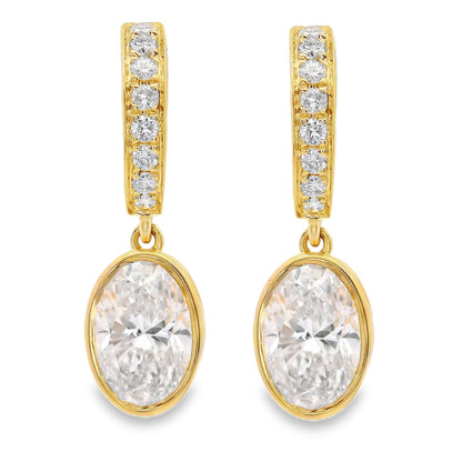 Lab Grown Diamond Earring-LGE0994-O