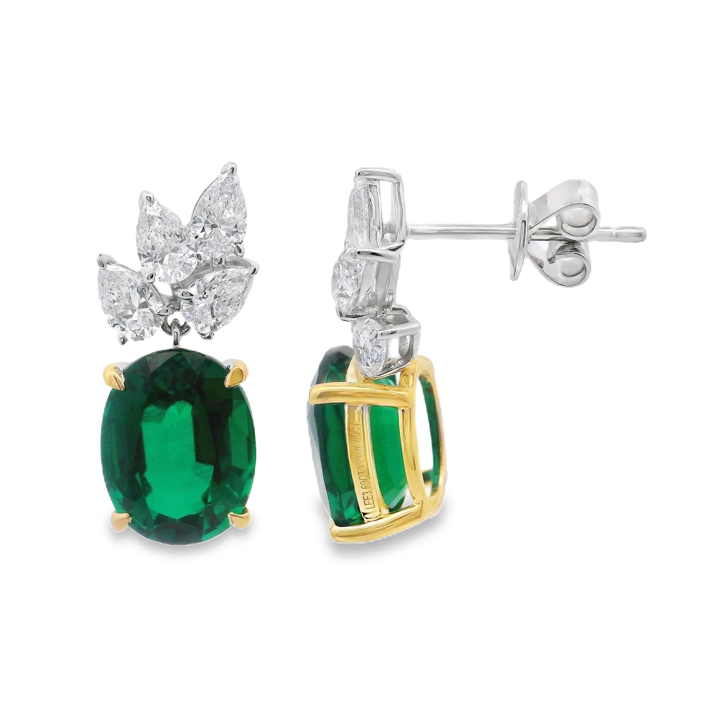 Lab Grown Diamond Earring-LGE0998-O
