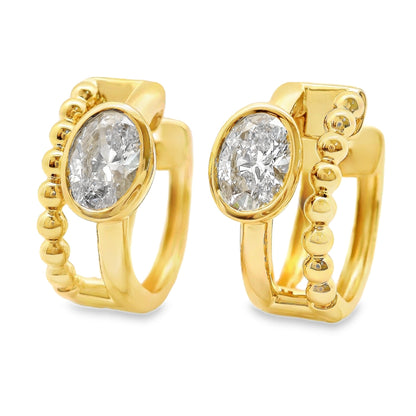 Lab Grown Diamond Earring-LGE1032-O