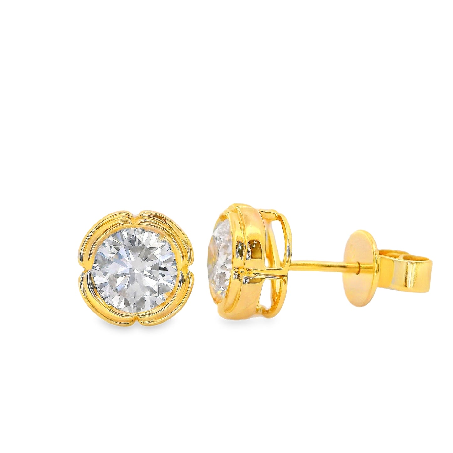 Lab Grown Diamond Earring-LGE1048-R