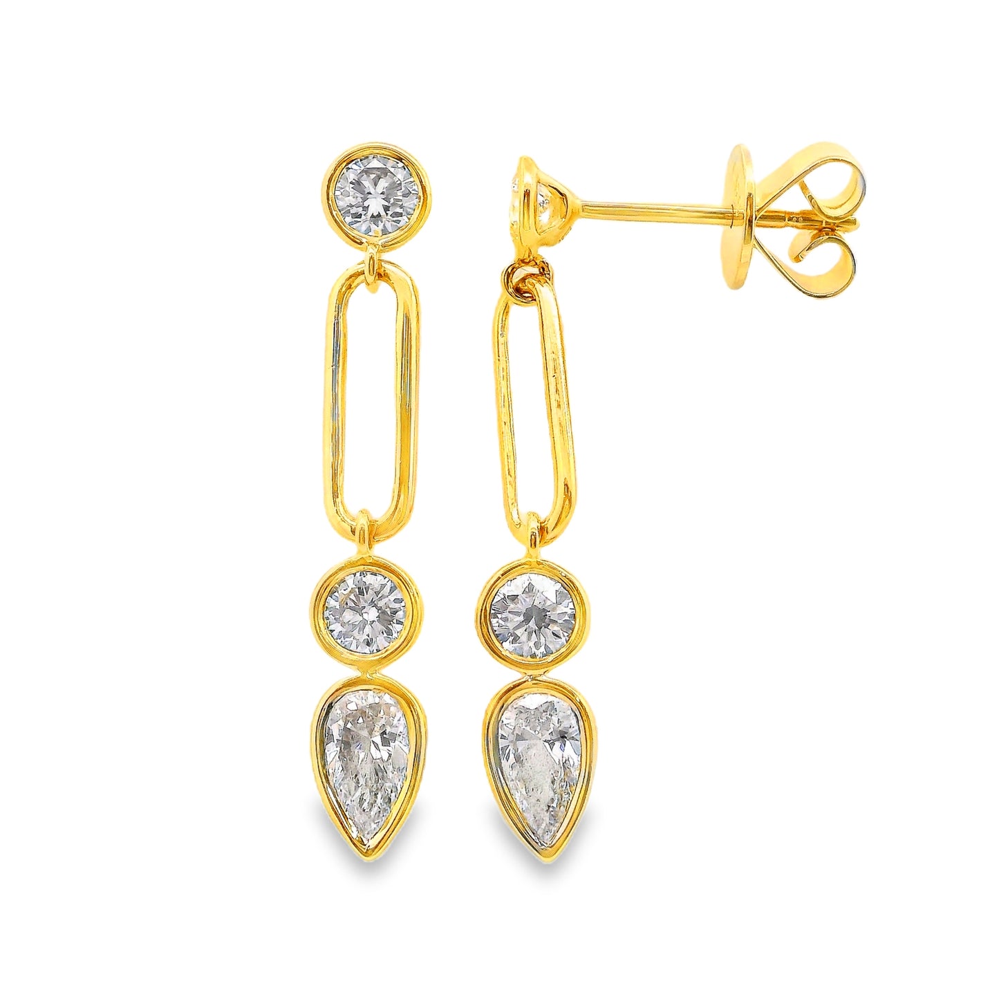 Lab Grown Diamond Earring-LGE1076-P