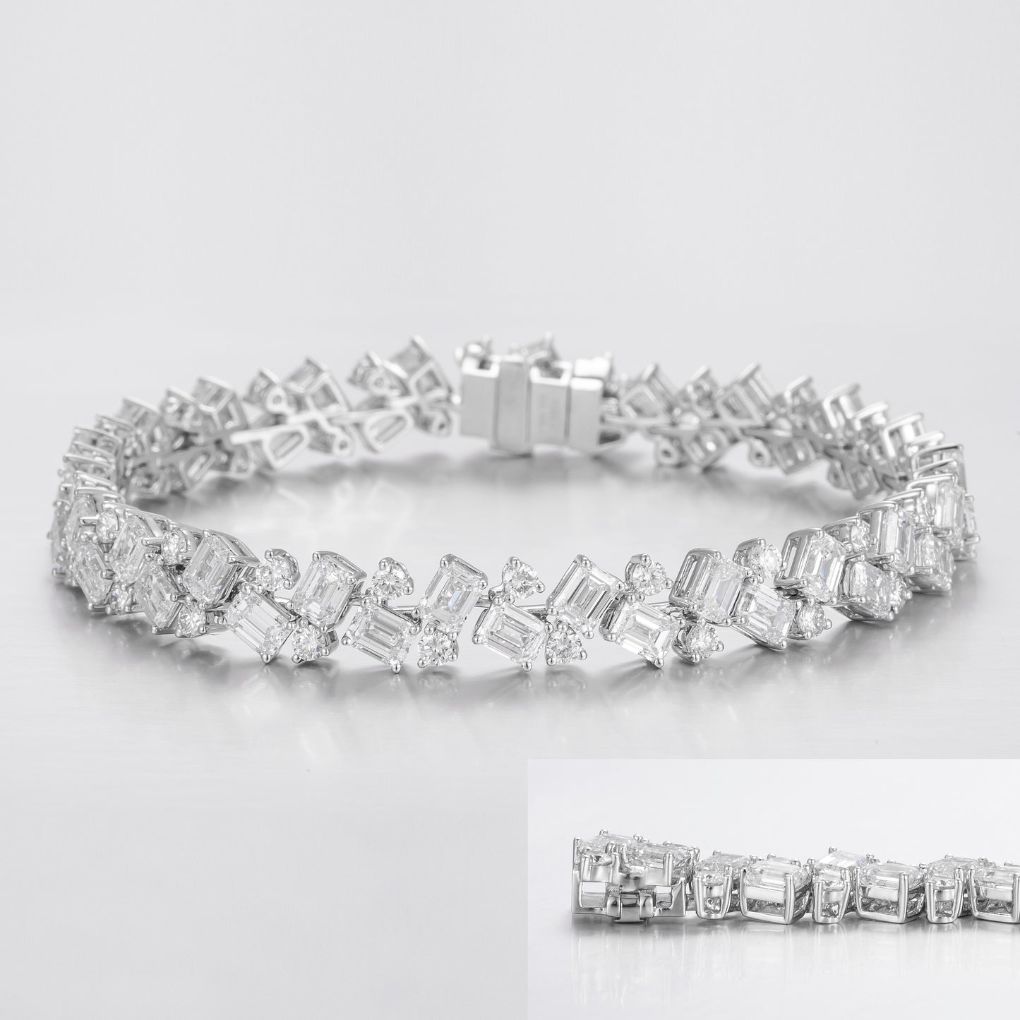 Lab Grown Diamond Bracelet-ZBB0015-3*4