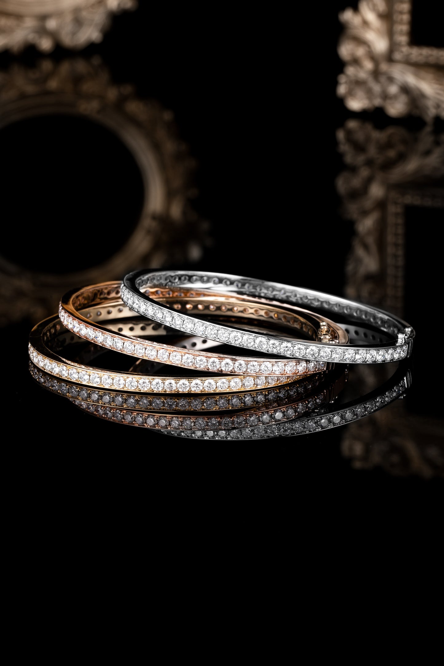 Lab Grown Diamond Bangle-ZBB0022-W