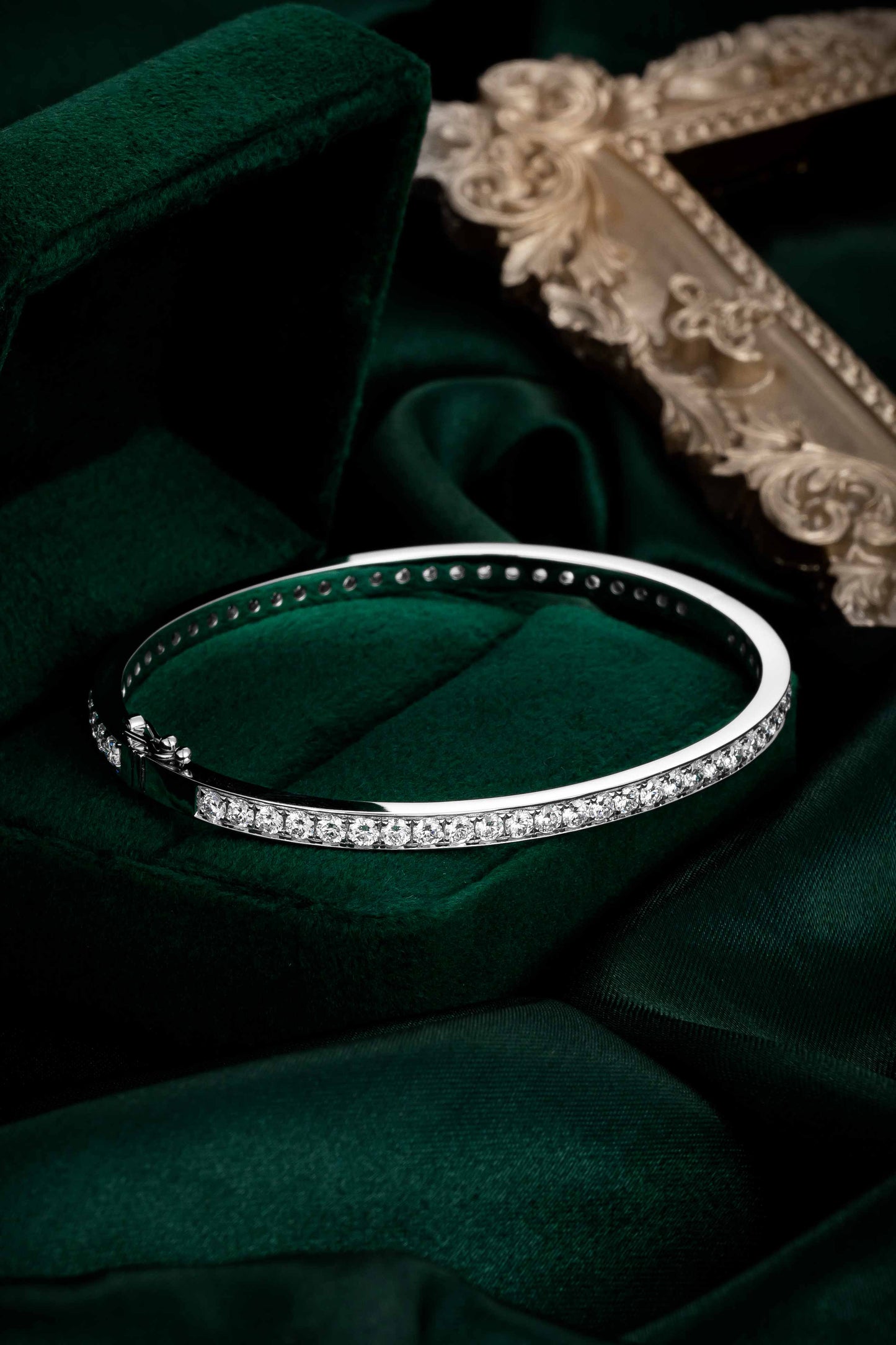 Lab Grown Diamond Bangle-ZBB0022-W