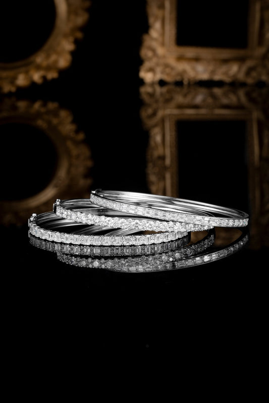 Lab Grown Diamond Bangle-ZBB0026 W