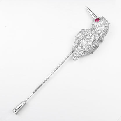 Lab Grown Diamond Brooch-ZBBH0002