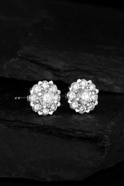 Lab Grown Diamond Earring-ZBE0018-6.8MM