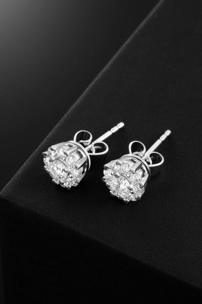 Lab Grown Diamond Earring-ZBE0018-6.8MM