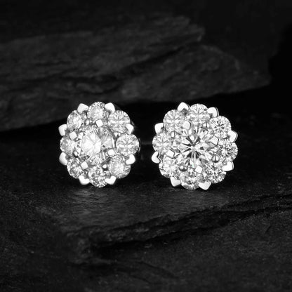 Lab Grown Diamond Earring-ZBE0018-6.8MM