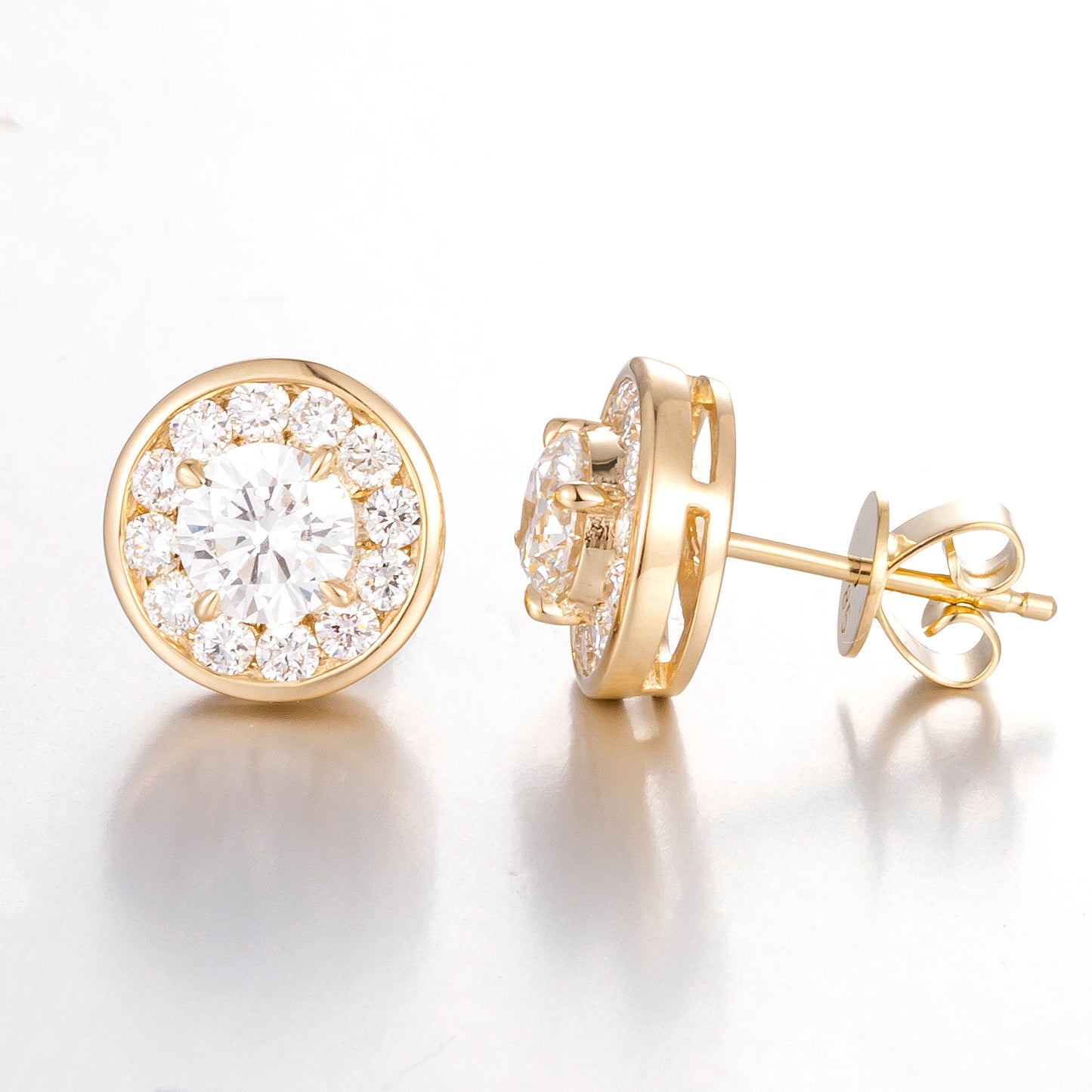 Lab Grown Diamond Earring-ZBE0075-2