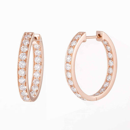 Lab Grown Diamond Earring-ZBE0094-R