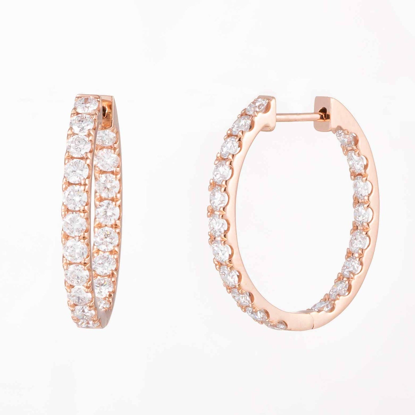 Lab Grown Diamond Earring-ZBE0095-R