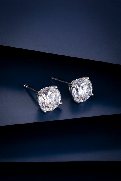 Lab Grown Diamond Earring-ZBE0097-1.0ct