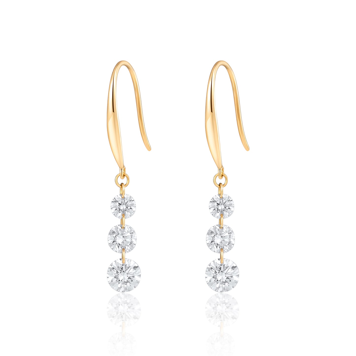 Lab Grown Diamond Earring-ZBE0159-0.25CT