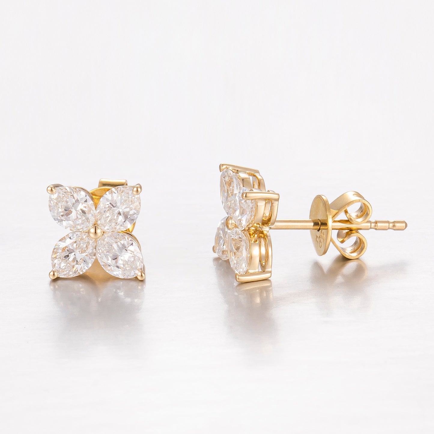Lab Grown Diamond Earring-ZBE0186-Y