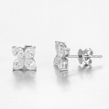 Lab Grown Diamond Earring-ZBE0186-W