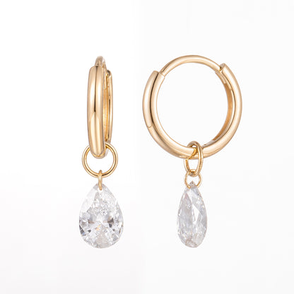 Lab Grown Diamond Earring-ZBE0189-0.30CT-Y