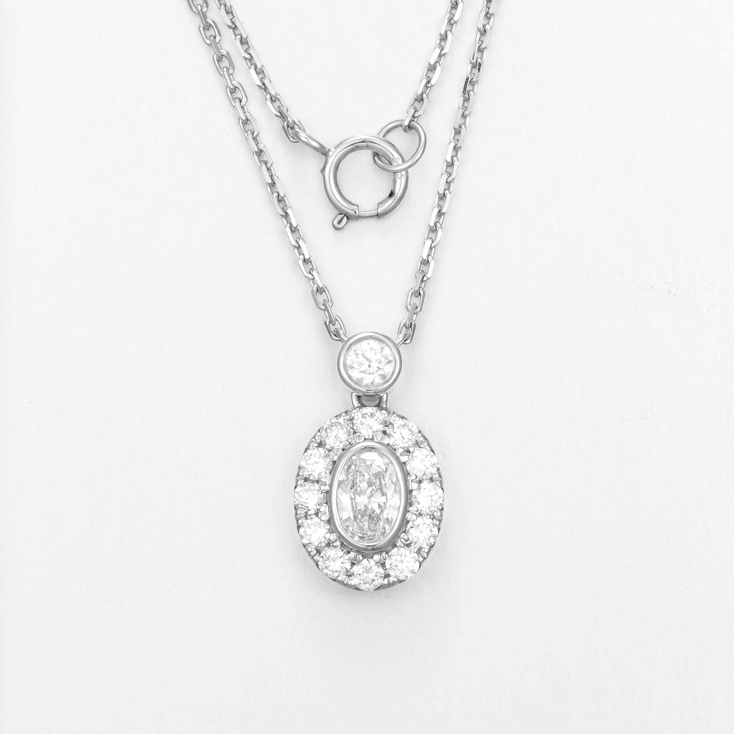 Lab Grown Diamond Necklace-ZBN0028