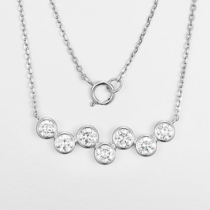 Lab Grown Diamond Necklace-ZBN0035-W