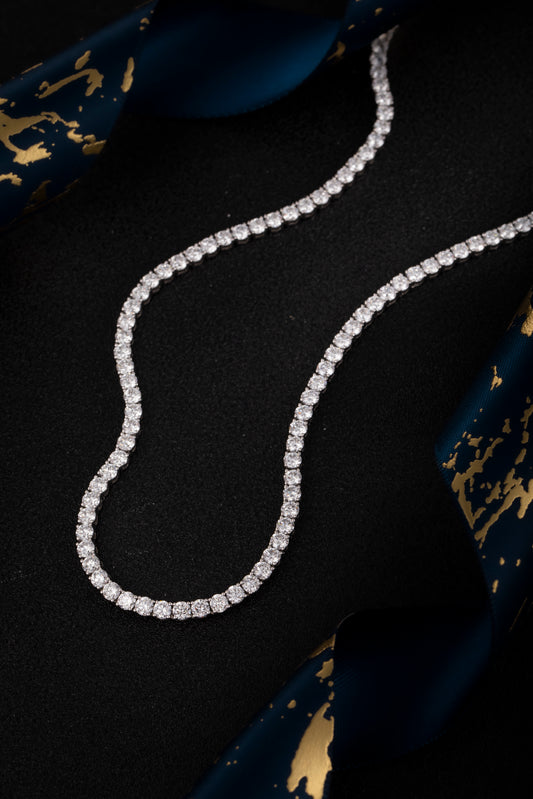 Lab Grown Diamond Necklace-ZBN0041-2.8MM
