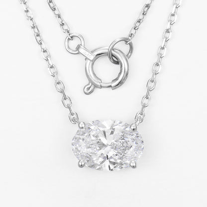 Lab Grown Diamond Necklace-ZBN0060-1.00CT