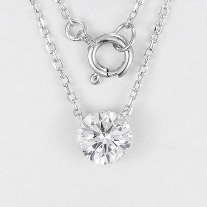 Lab Grown Diamond Necklace-ZBN0074-0.50CT