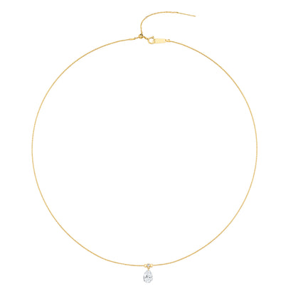 Lab Grown Diamond Necklace-ZBN0083-0.9CT