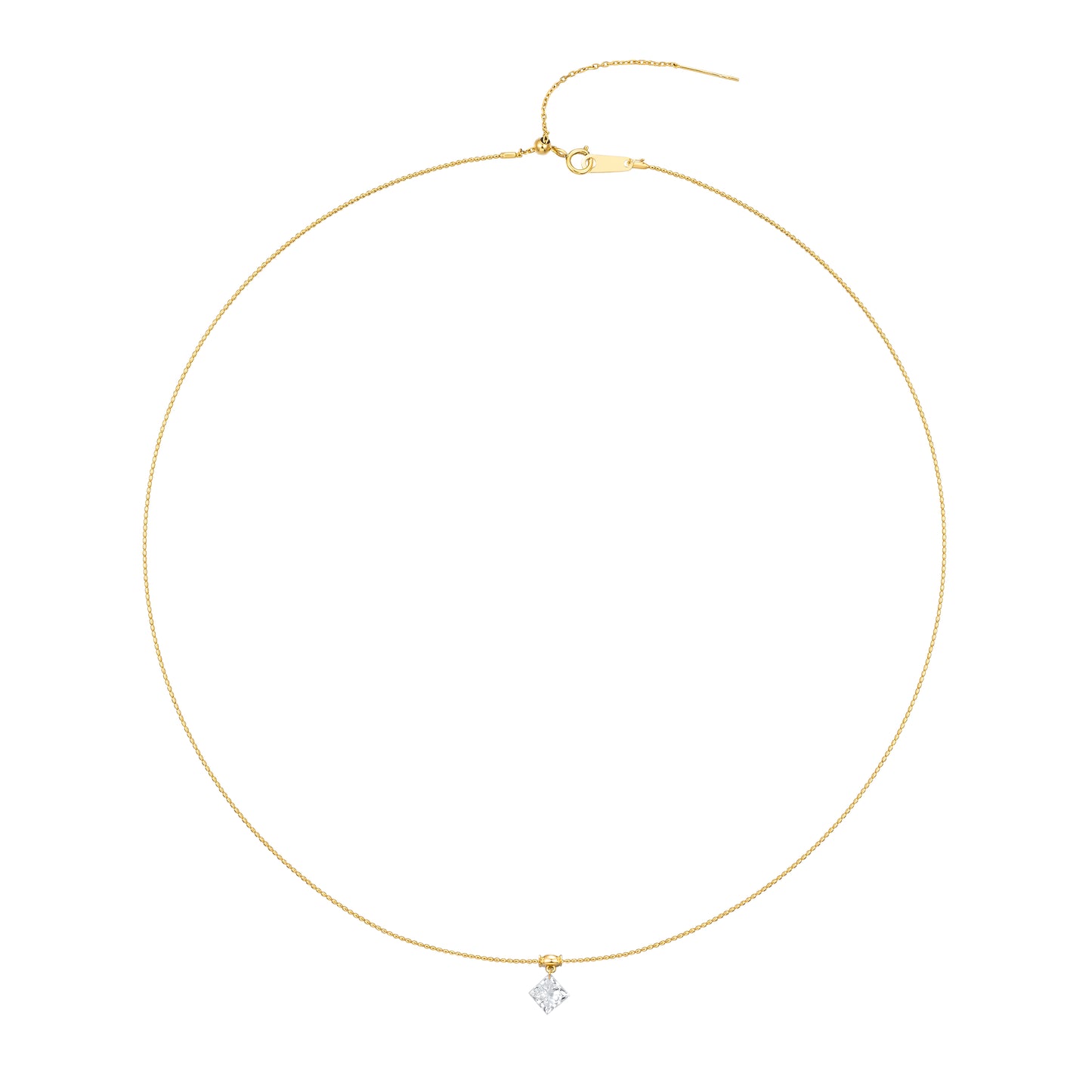 Lab Grown Diamond Necklace-ZBN0084-0.9CT