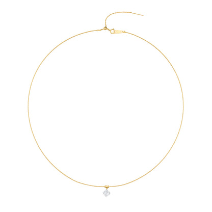 Lab Grown Diamond Necklace-ZBN0084-0.9CT