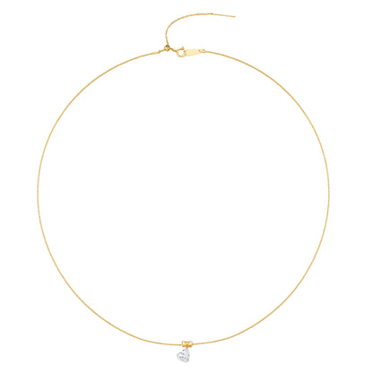 Lab Grown Diamond Necklace-ZBN0085-0.9CT
