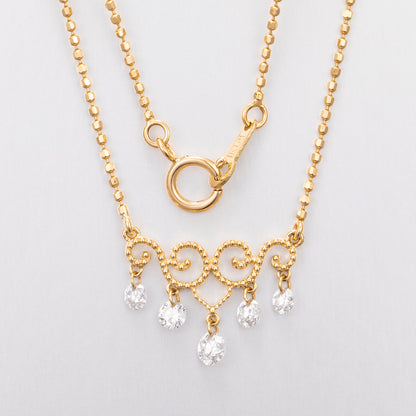 Lab Grown Diamond Necklace-ZBN0086-1