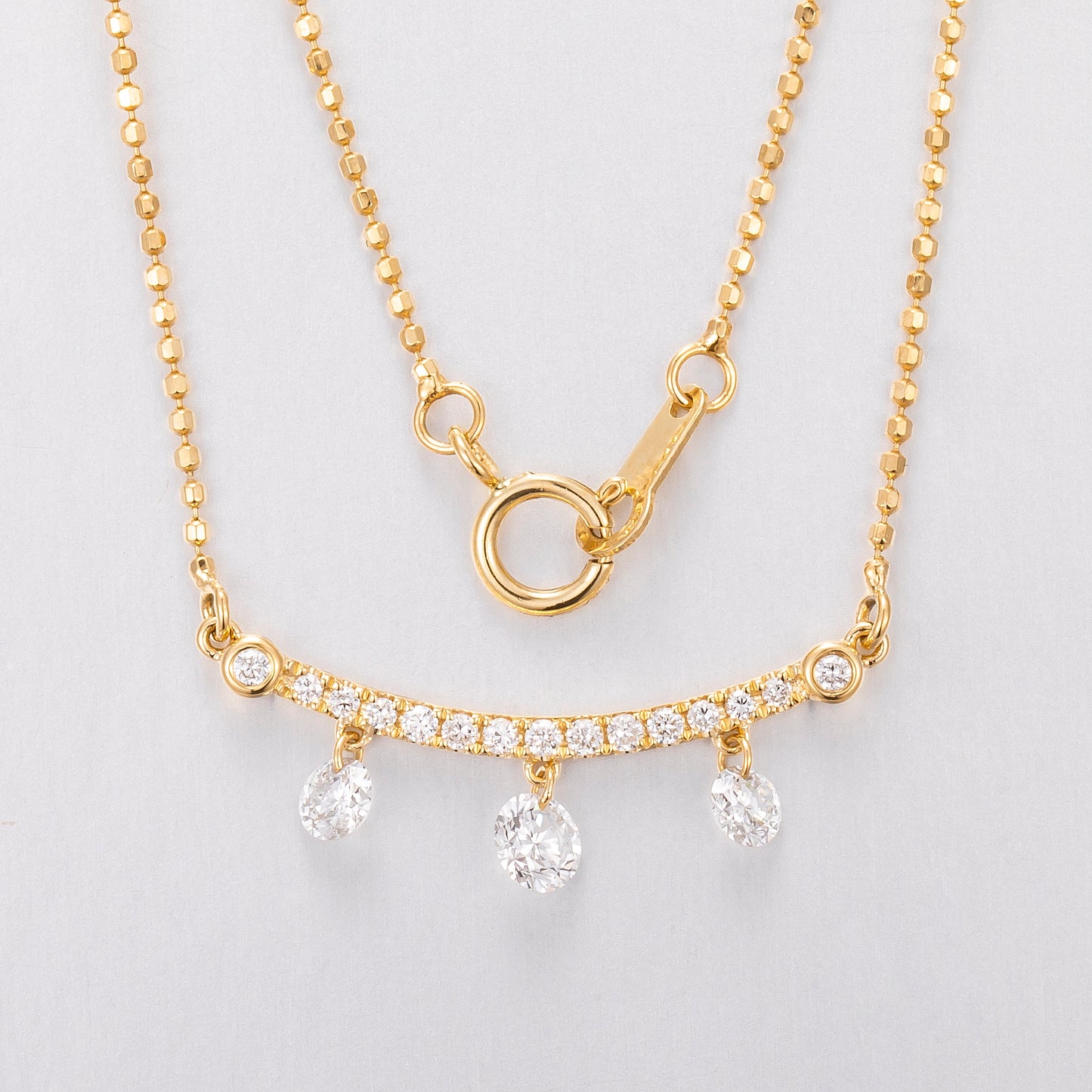 Lab Grown Diamond Necklace-ZBN0092-1