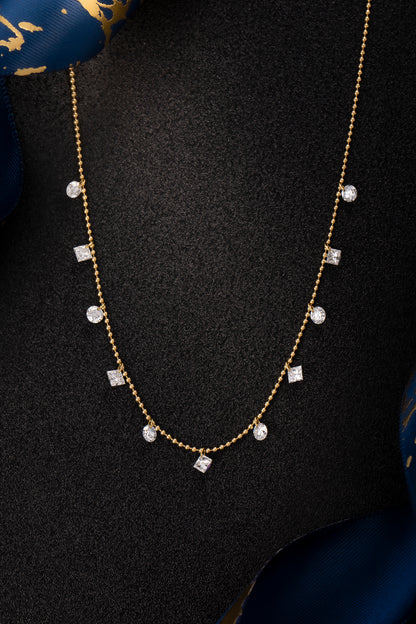 Lab Grown Diamond Necklace-ZBN0114-1
