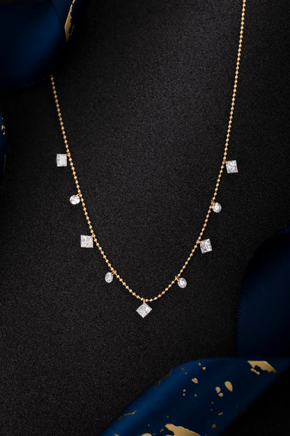 Lab Grown Diamond Necklace-ZBN0114