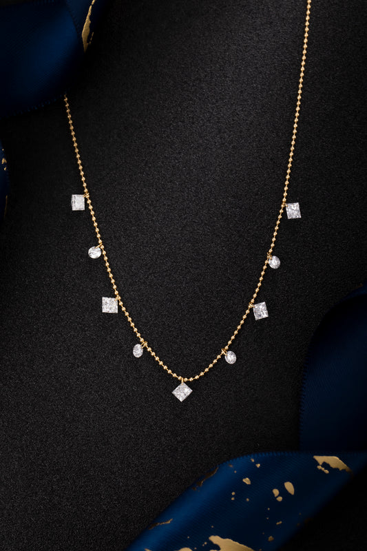 Lab Grown Diamond Necklace-ZBN0114