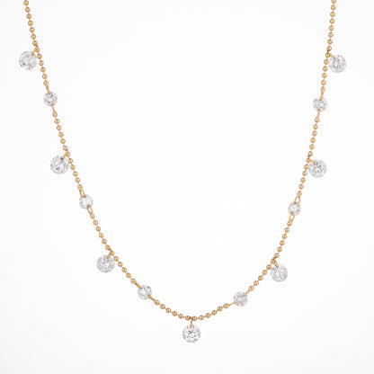 Lab Grown Diamond Necklace-ZBN0115