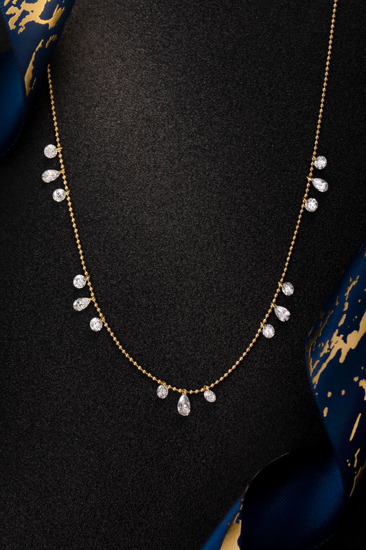 Lab Grown Diamond Necklace-ZBN0116