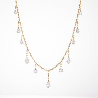 Lab Grown Diamond Necklace-ZBN0119