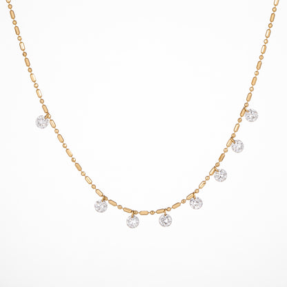 Lab Grown Diamond Necklace-ZBN0124