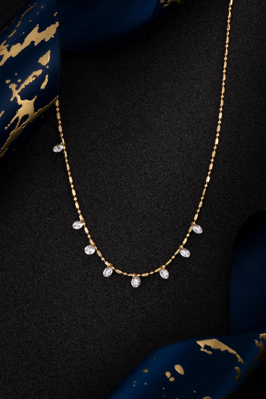 Lab Grown Diamond Necklace-ZBN0124
