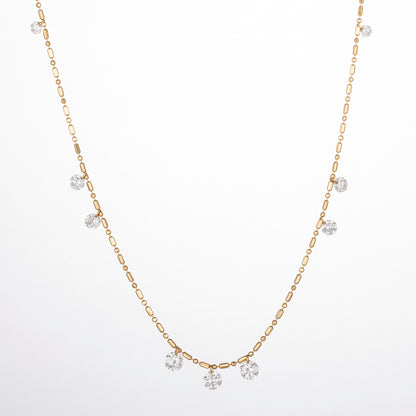 Lab Grown Diamond Necklace-ZBN0127