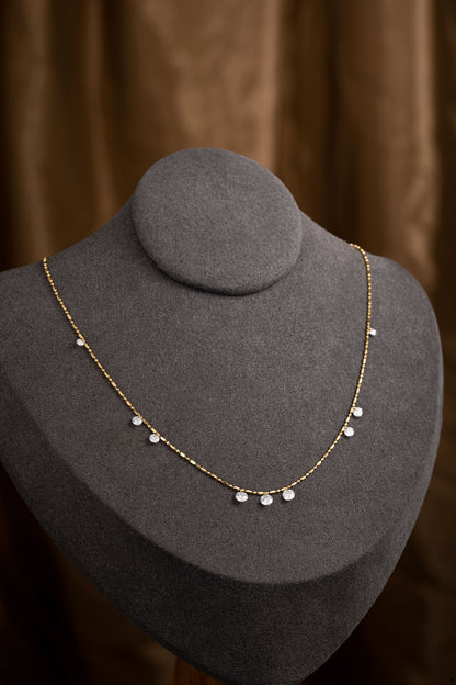 Lab Grown Diamond Necklace-ZBN0127