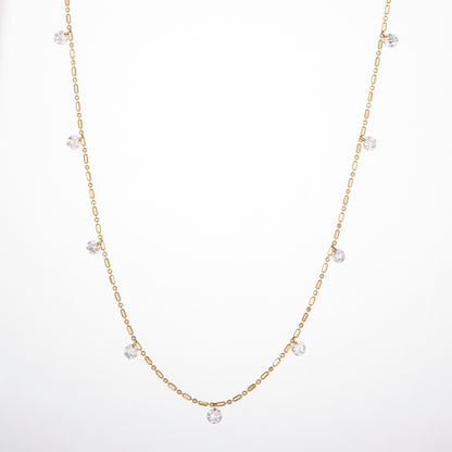 Lab Grown Diamond Necklace-ZBN0128
