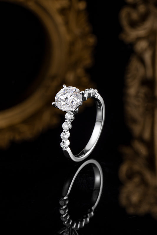 Lab Grown Diamond Ring-ZBR0008-1.5CT
