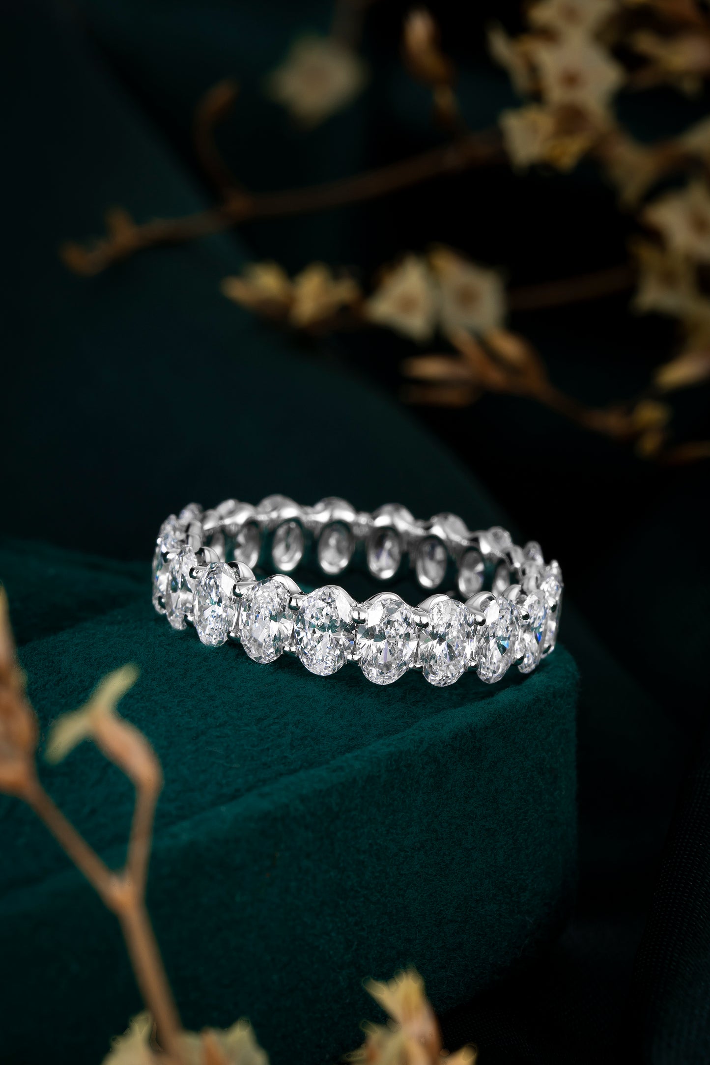 Lab Grown Diamond Ring-ZBR0148-OV3.4*4.6MM