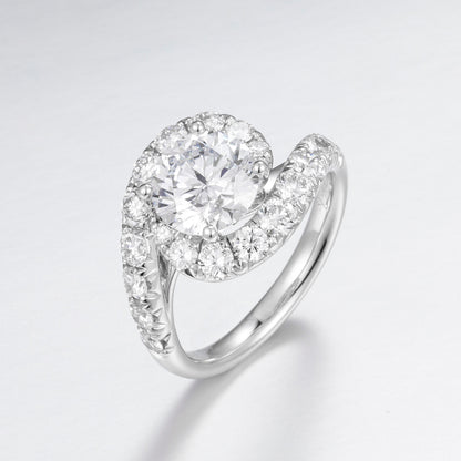 Lab Grown Diamond Ring-ZBR0157-2.00CT